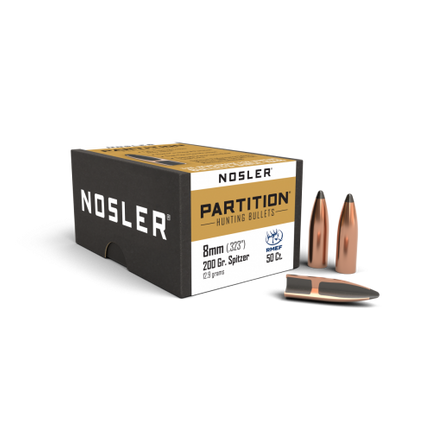 NOSLER PROJ 8MM 200GR PARTITION