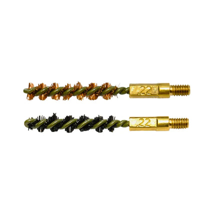 38/9MM OTIS CAL BORE BRUSH 2 PACK (1 X NYLON / 1 X BRASS)