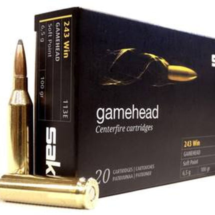 SAKO 243 WIN 100GR GAMEHEAD - 20PK