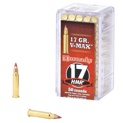 HORNADY 17 HMR 17GR V-MAX - 50PK