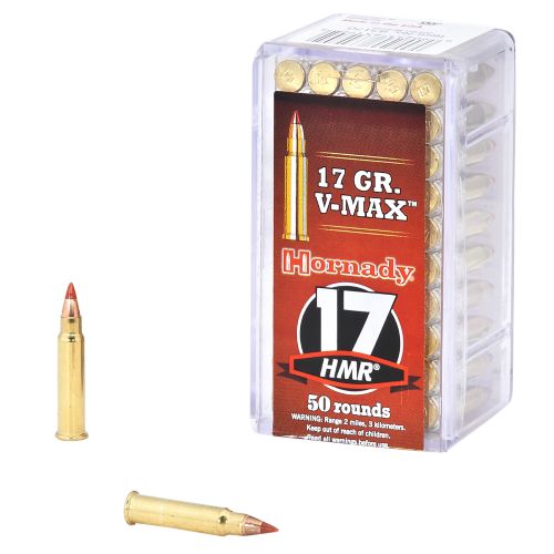 HORNADY 17 HMR 17GR V-MAX - 50PK