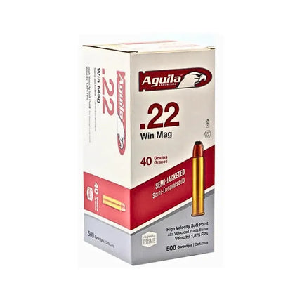 AGUILA 22WMR 40G SEMI JACKETED SP - 50PK