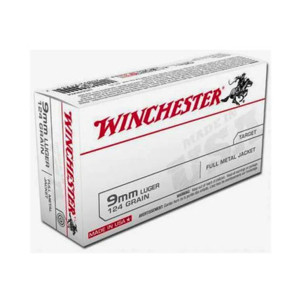 WINCHESTER 9MM USA VALUE PACK 124GR FMJ - 50PK