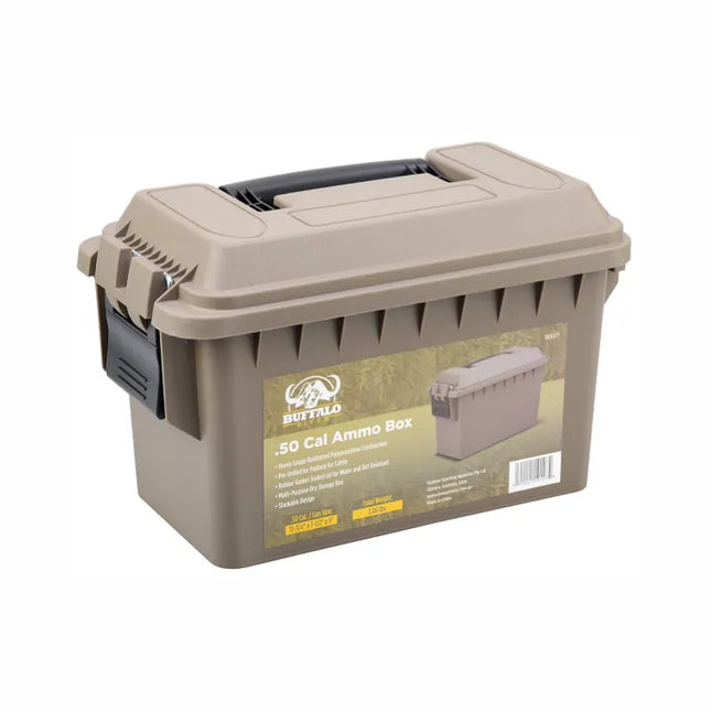 BUFFALO RIVER .50 CAL PLASTIC AMMO BOX - DARK EARTH