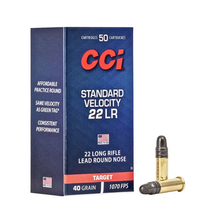 CCI 22 LR STANDARD VELOCITY - 50PK