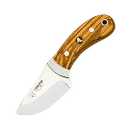 CUDEMAN - SKINNER 7CM MOUSE STYLE, OLIVE WOOD HANDLE W/SHEATH (288-L)