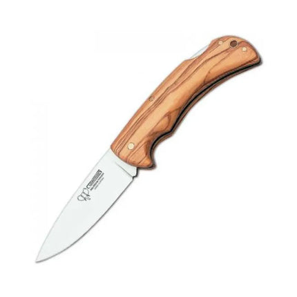 CUDEMAN FOLDING SKINNER 9.5CM STANDARD BLADE OLIVE HANDLE (325-L)