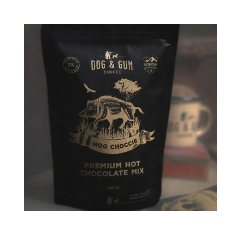 DOG AND GUN COFFEE HOG CHOCCIE CHOCOLATE MIX (500g)