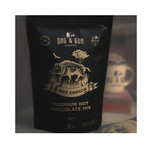 DOG AND GUN COFFEE HOG CHOCCIE CHOCOLATE MIX (500g)