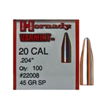 HORNADY PROJECTILE VARMINT (CALIBRE VARIANTS AVAILABLE)