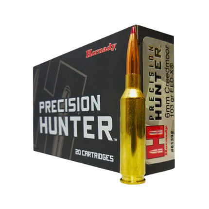 HORNADY 6MM CREEDMOOR 103GR ELD-X PRECISION HUNTER - 20PK