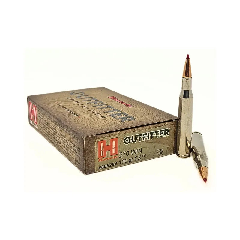 HORNADY AMMO 6.5 PRC 130 GRAIN CX OUTFITTER AMMO 20 PACK