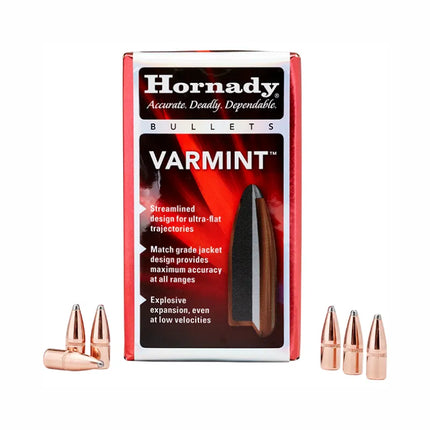 HORNADY .243 6MM 87GR SP VARMINT PROJECTILES 100PK