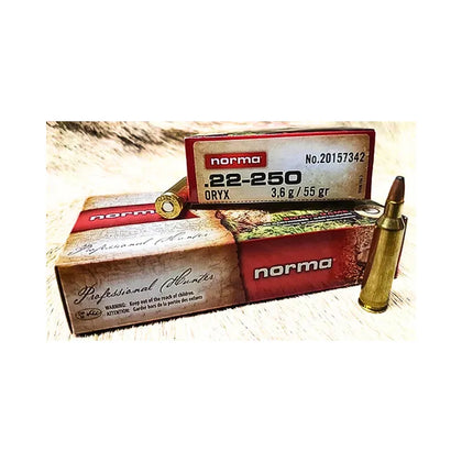 NORMA 22-250 REM 55GR VERMIN XTREME HP 20PK