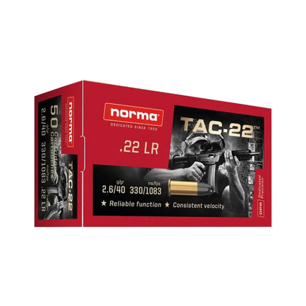 NORMA 22LR TAC-22 40GR LRN