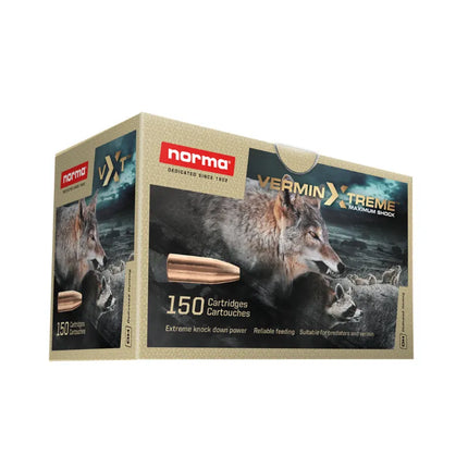 NORMA 222 REM 55GR VERMIN XTREME HP 20PK