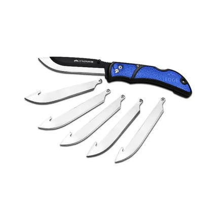 OUTDOOR EDGE RAZOR-RAZOR LITE EDC BLUE + 6 SPARE BLADES