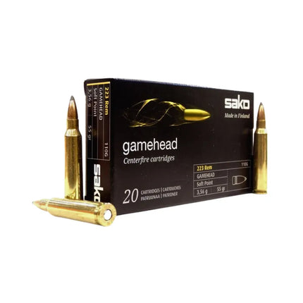 SAKO 223 REM 55GR GAMEHEAD - 20PK