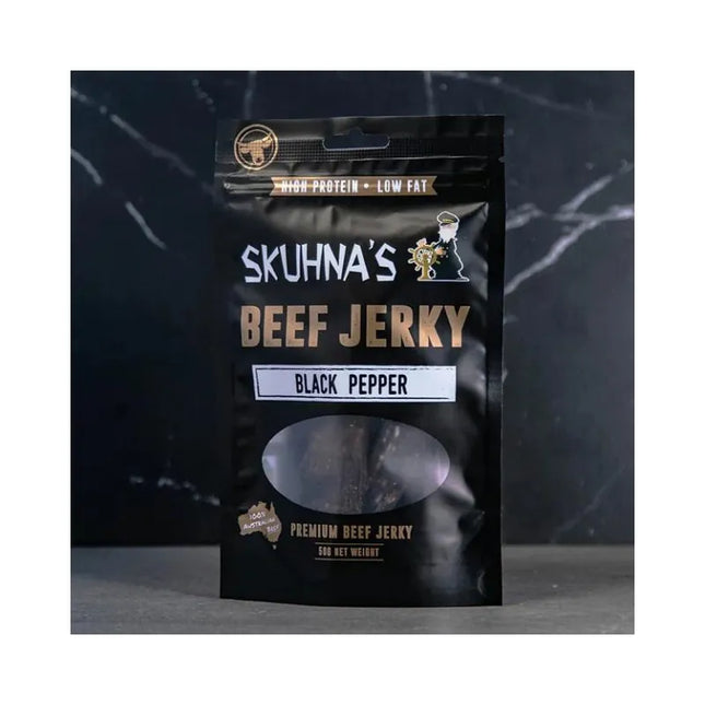 SKUHNAS BEEF JERKY - BLACK PEPPER 50GR