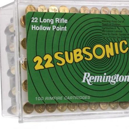 REMINGTON 22LR SUBSONIC 38GR HP - 100PK