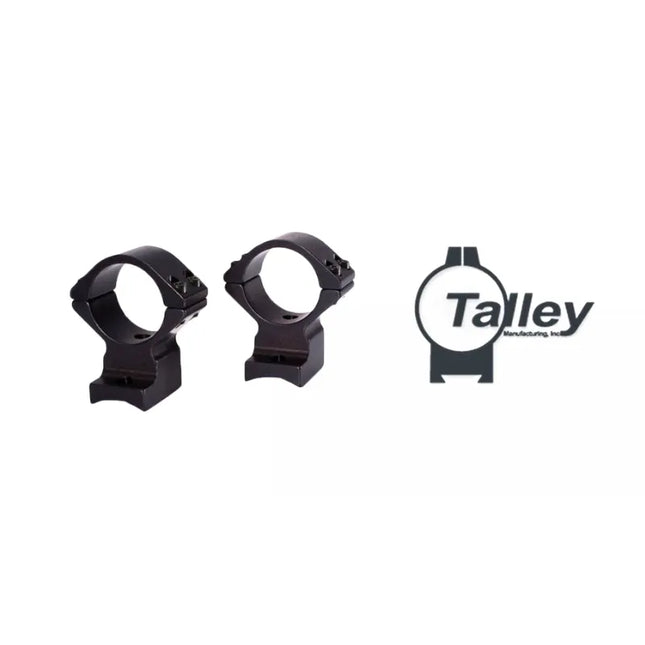 TALLEY 1'' HIGH LIGHTWEIGHT ALLOY RINGS BLK TIKKA T3/TX