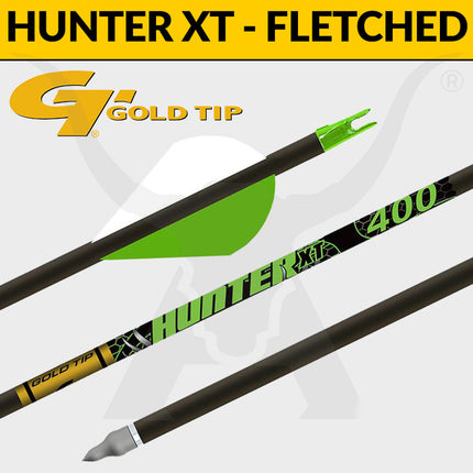 GOLD TIP HUNTER XT ARROW, 250 SPINE 29" 2" VANES (DOZEN)