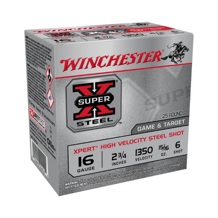 WINCHESTER 16G #6 LEAD SUPER X - 25PK