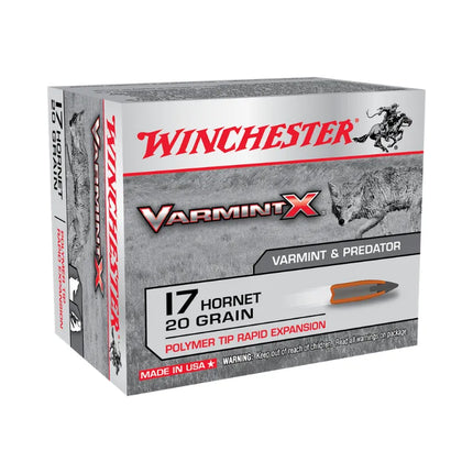 WINCHESTER 17 HORNET 20GR VARMINT X - 20PK