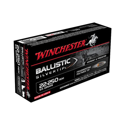 WINCHESTER 22-250 SUPREME 55G BT- 20PK