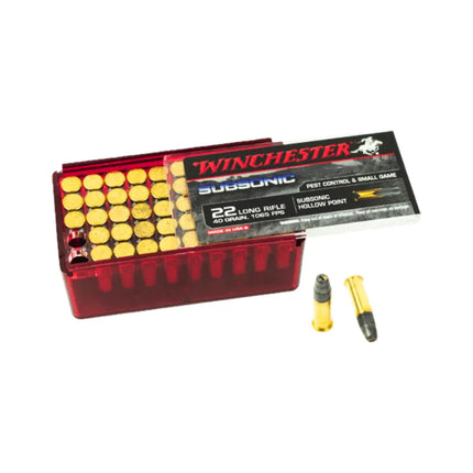 WINCHESTER 22RL SUBSONIC 40GR HP - 50PK