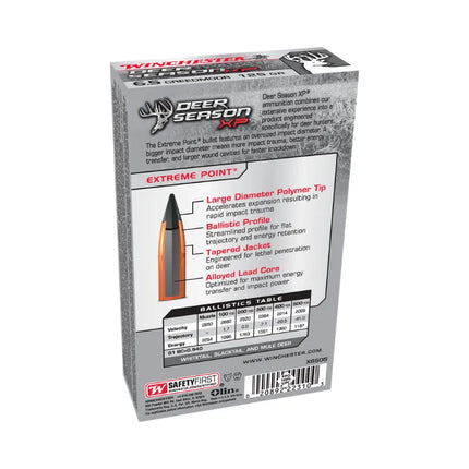 WINCHESTER 6.5 CREEDMOOR 125GR DEER SEASON XP - 200 PER CASE