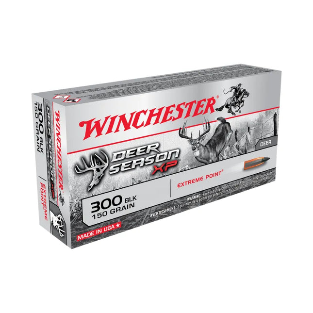 WINCHESTER 300 BLACK OUT 150GR XP DEER SEASON - 20PK