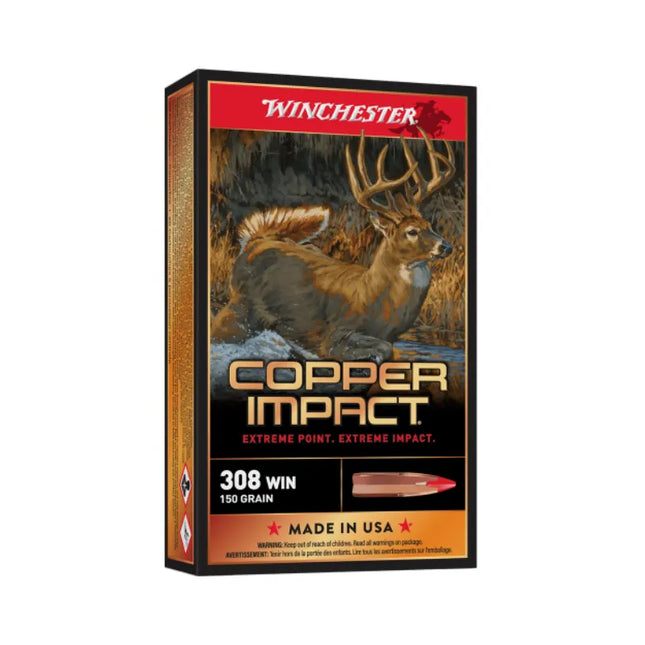 WINCHESTER 308 DEER SEASON 150G COPPER IMPACT - 20PK