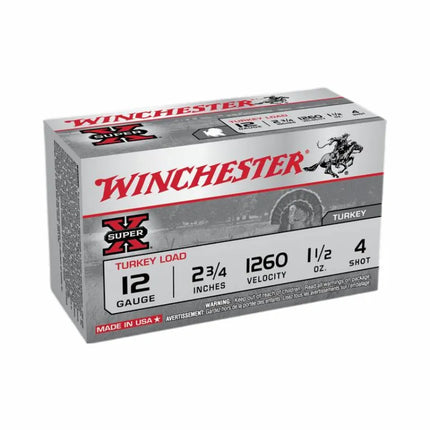 WINCHESTER SUPER X 12G #4 2-34" 32GR - 25PK