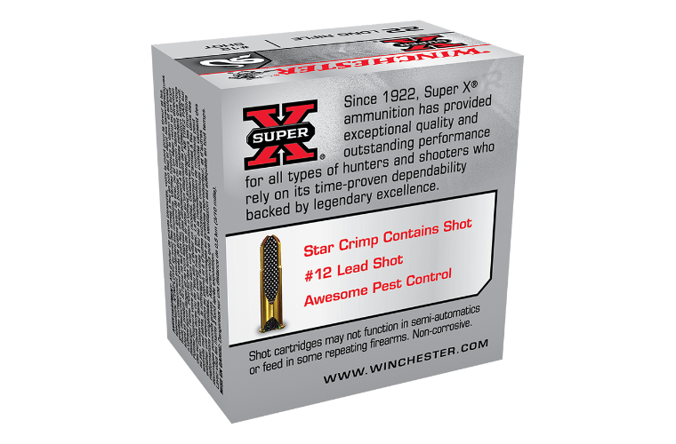 WINCHESTER AMMO 22LR SUPER X RAT SHOT #12 SHOT