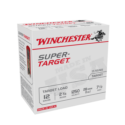 WINCHESTER SUPER TARGET 12GA 1200FPS 7.5 2-3/4 28GM - 250 PER CASE